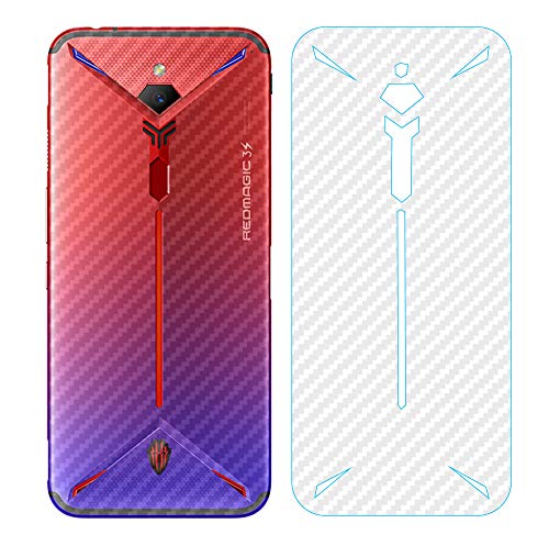 NOKOER Protector Trasero para ZTE Nubia Red Magic 3s, [4 Piezas] 0.1mm Suave Ultrafina Back Protector Flim [Antideslizante] [Huella Digital Anti] [Prevención de Arañazos] [Disipacion de Calor]
