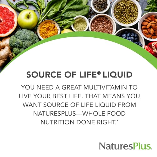 Natures Plus 0097467306011 Source Of Life Liquid, Tropical Fruit - 30 Fl Oz - Multivitamin & Mineral Supplement thumb #2