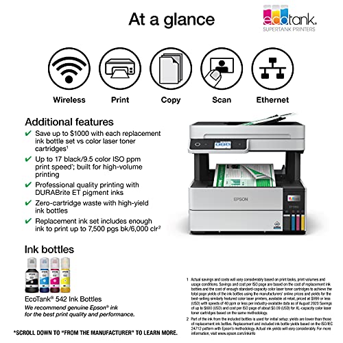 Epson EcoTank Pro ET-5150 Wireless Color All-in-One Supertank Printer の商品画像 4