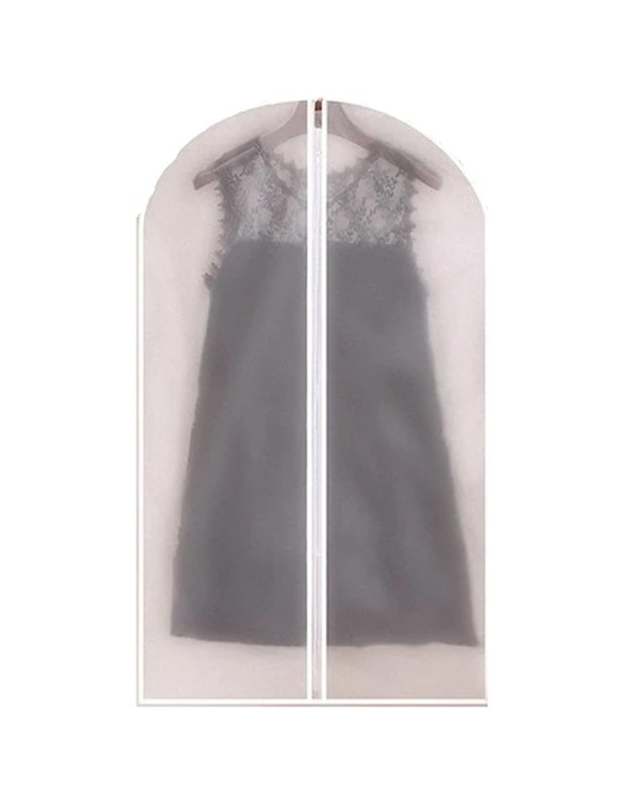 Clothes Covers Protector Bags Transparent PEVA Hanging Garment Bags, Reusable Zippered Dustproof Clothes Cover For Wardrobe Closet Travel Storage Thickened(60x100cm)