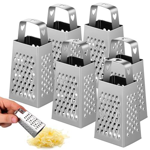 HOLIDYOYO 6stücke Teiliges Mini Käsereibe Vierseitige Reibe Für Gemüse Obst Und Käse Kompakt Scharfe Klingen Für Kleine Küchen Und Unterwegs