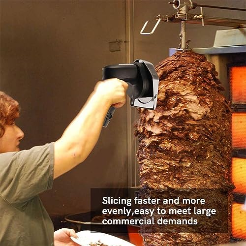 Cortadora eléctrica inalámbrica para kebab con cuchilla acero miniatura 3