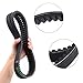 Kart Drive Belt, Pack of 2 Black Rubber Engine Drive Belt Clutch Belt 9.110.018-9.100.018-725 Replacement Fit for 80T and Mid XRX Karts with a Engine, 8.6