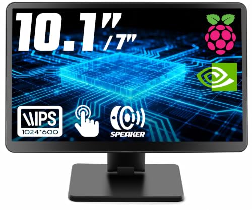 10.1-inch Small Monitor with Touchscreen for Raspberry Pi, Home Assistant
