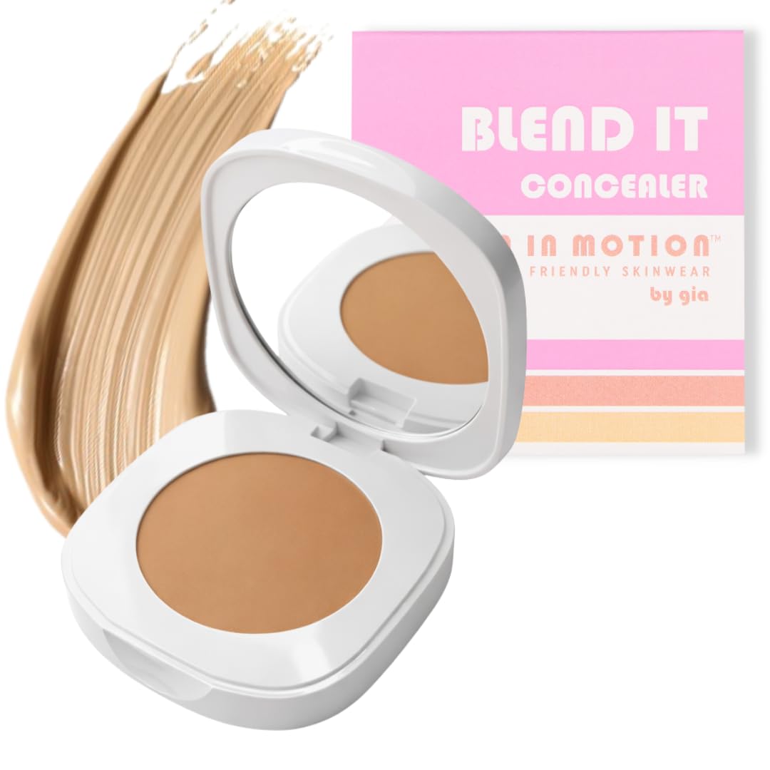 Blend It Sweatproof & Waterproof Cream Concealer | Shade: Medium | Buildable Coverage, Long-Lasting Exercise-Friendly Makeup | Under Eye & Face Concealer for Dark Circles & Blemishes