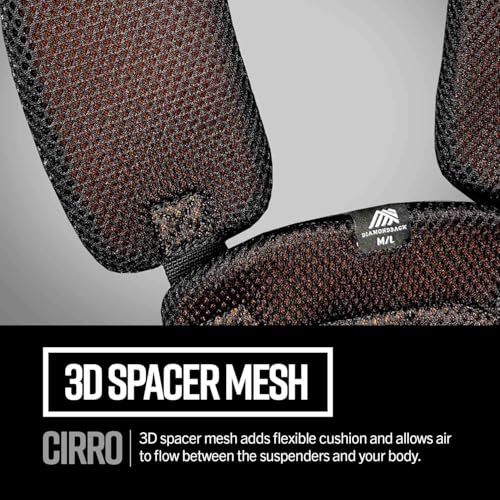 Image of Diamondback Cirro Deluxe Tool Belt Suspenders | Padded shoulder straps that shift rig weight off your hips - adjustable harness fits any 4-6 in. work setup