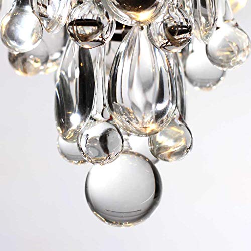 Plafonnier cristal pour allée de restaurant et lustre chic