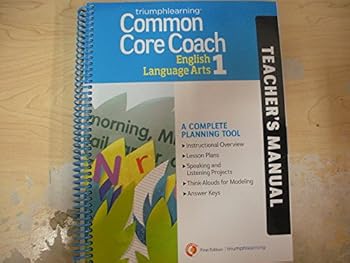 Textbook Binding Triumphlearning Common Core Coach English Language Arts 1 Teacher's Manual Book