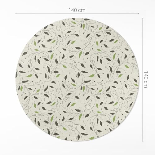 Tapis vinyle résistant à la rayure ø140 cm étanche pour cuisine