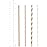 GUSTO [200 Pack] light Pink & Gold Paper Straws Disposable, 100% Biodegradable Multi-Pattern Party Straws For Birthday, Wedding and Holiday Decoration - Formerly Comfy Package
