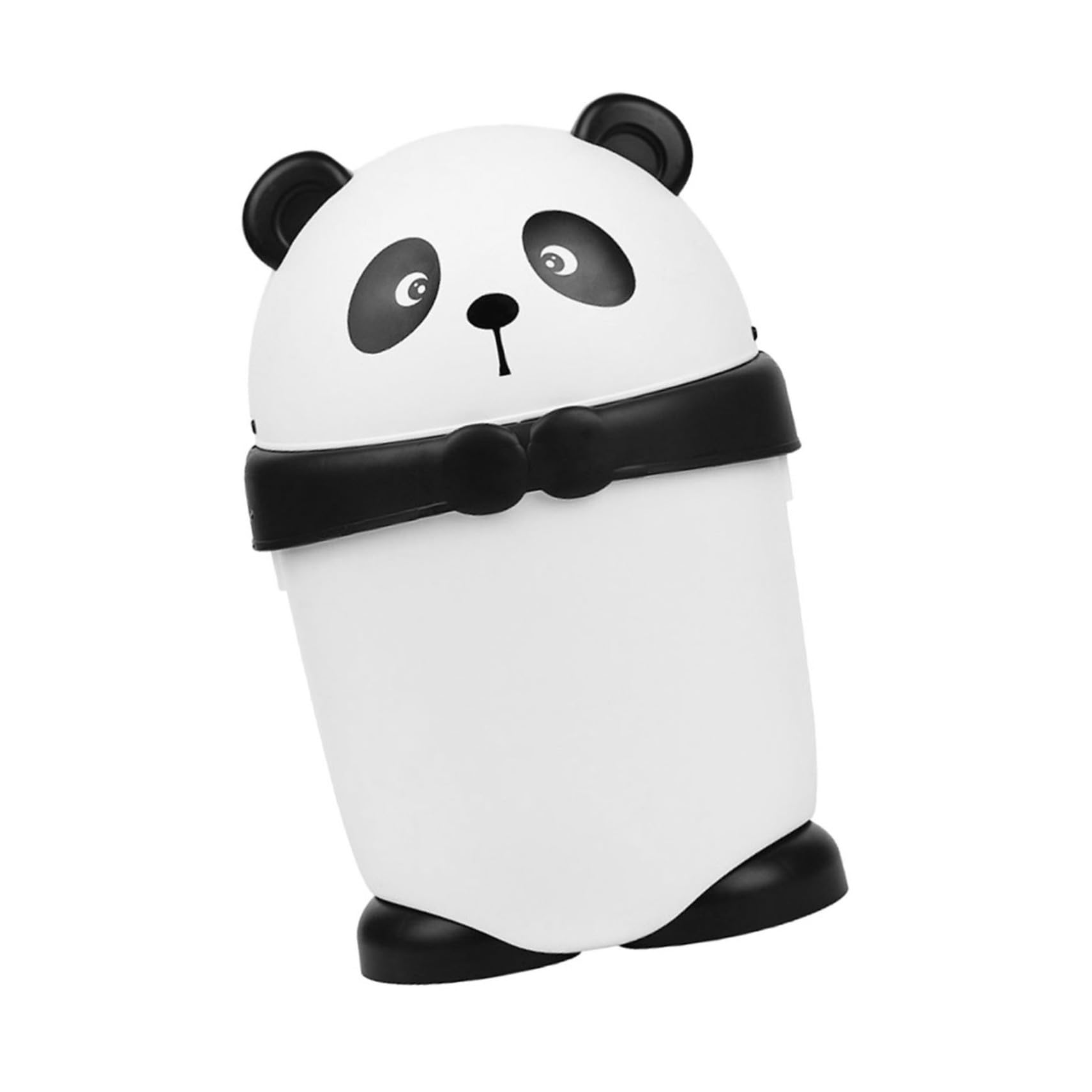 DOITOOL Cubo de Basura de Dibujos Animados Panda para Habitación Infantil Tapa y Gran Volumen de Plástico para Oficina y Hogar