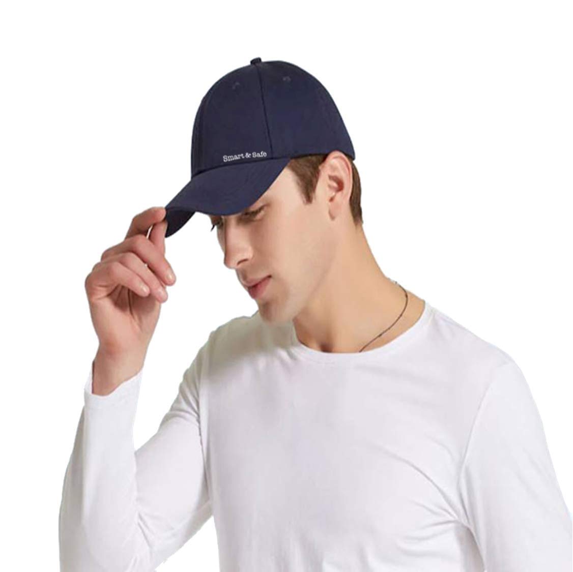 Smart-Safe EMF Protection Hat - Unisex Faraday Baseball Cap EMF Radiation Shielding Unisex Adults 5G Anti-Radiation, RF Shielding, WiFi Radiation. (Blue)