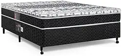 Cama Box + Colchão Castor Casal Molas Bonnel Class One Face 138x188x65cm
