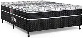 Cama Box + Colchão Castor Casal Molas Bonnel Class One Face 138x188x65cm