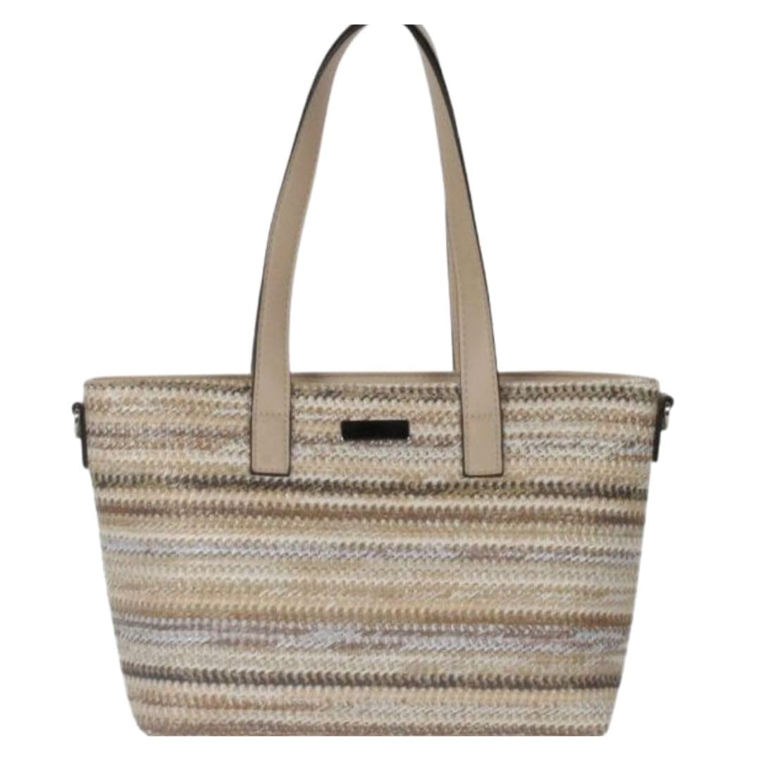 Sac à bandoulière coloré végétalien chic en raphia tressé main