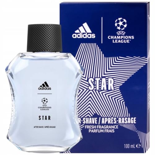 adidas UEFA Star Edition, Lozione Dopobarba, Aftershave Uomo, Formula Vegana, 100ml