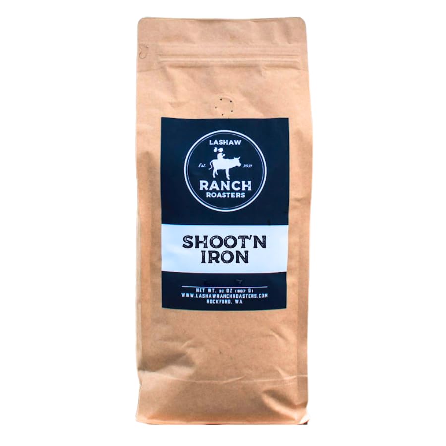 LaShaw Ranch Roasters - Country Roads Medium Roast Ground Coffee, Premium Quality, Non-GMO, 100% Arabica, Rich Bodied, 32oz Bag (Pack of 1)