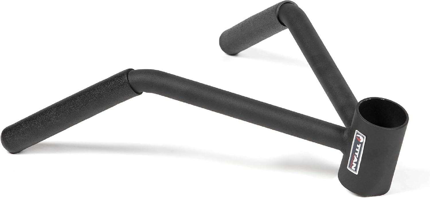 Titan T Bar Row Attachment Landmine Handle, 360 Swivel Barbell Attachment for Full Body Workout, Home Gym, 50mm, Black-image-25