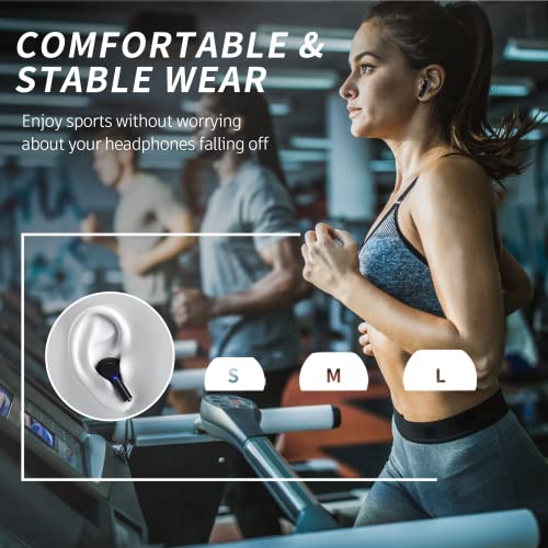 Wireless Ear Buds Bluetooth Earbuds, 60H Playtime Led Display Charging Case Bluetooth 5.3 Headphone With Mic, Noise Cancellation Stereo Sound, Ipx5 Ear Buds For Iphone/Samsung/Android/Ios #TOP6