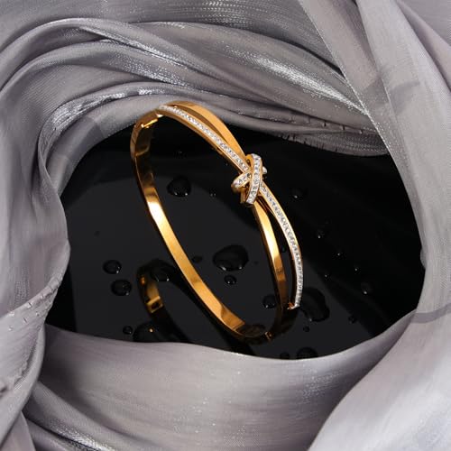 MILAKOO Dainty Stainless Steel Bangle Bracelet Gifts for Love Minimalism Glossy Thin Oval Shape Bracelet for Women3