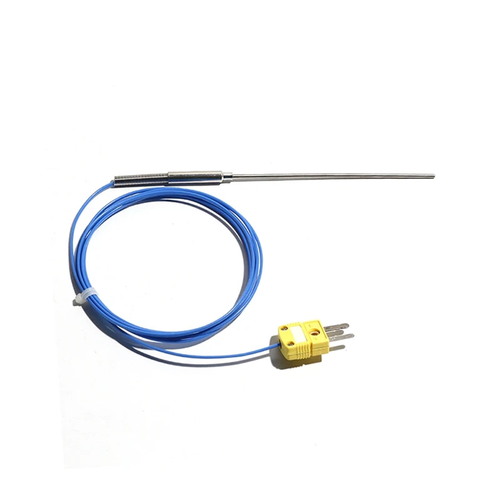 1 sonda de termopar blindado tipo K WRNK-191, sensor de temperatura, sonda de temperatura flexible de 100 mm, 200 mm, 300 mm, 0 ~ 1100 ℃ 1,5 m (sonda 4 x 200 mm 1,5 m)