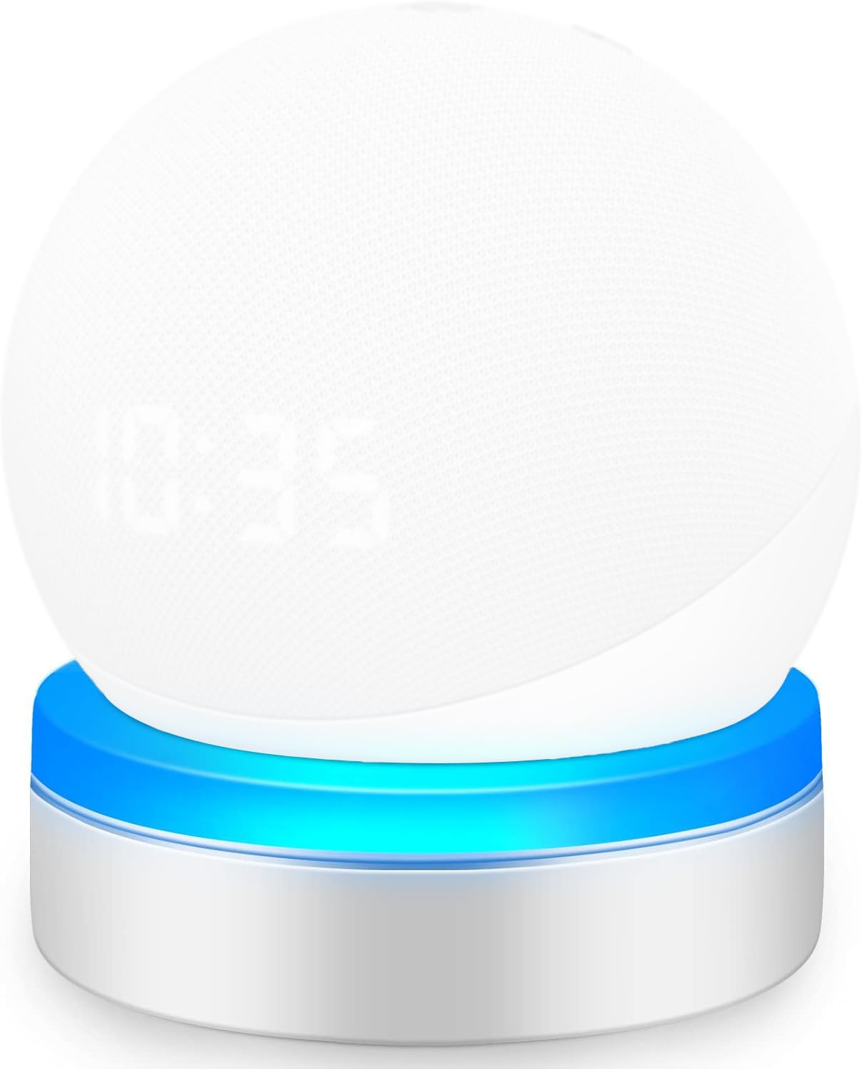 Supporto Luminescente per Amazon Echo Dot 4/5 - Stand da Scrivania con Gestione Cavi Integrata, Senza Viti, Rack per Altoparlante (Nero) WL808