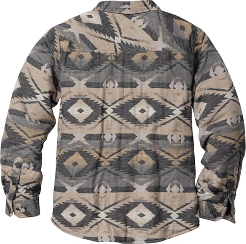 Image of Legendary Whitetails Mens Thermal Lined Shirt Jacket Plaid Flannel Polyfill Insulated Shacket