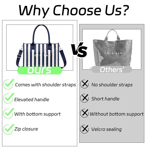 Image of GISMTR PVC Tote Bag for Women Large Letters Print Hobo Handbags Kraft Paper Shoulder Bag with Strap for Work Travel