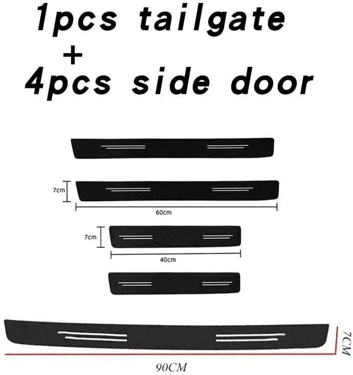 Amazon.co.jp: スカッフプレートトランクバンパープロテクター に適合する シュコダは に適合する カロクを使用 NU7 傷防止デカール  カーボンファイバー 車のリアトランク ドア敷居 バンパーガード 保護ステッカー アクセサリー TMSXSXRK(売店) : 車＆バイク に適合 スコダ に適合 ファビア カーボン シル スカフ カバー トランク バンパー パネル ガード プロテクター 傷防止 ステッカ