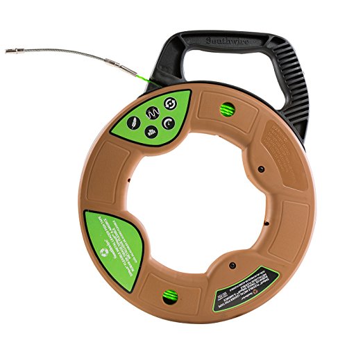 Southwire Tools & Equipment FTSP3-240FML Simpull Electrical Fish Tape Flexible Metal Leader, Large Case, 3mm x 240 Feet