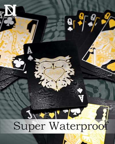 Dn Deconation 14 Gram Clay Poker Chip Set For Texas Hold’Em,300 Pcs Professional Casino Blackjack Game With 2 Decks Of Waterproof Poker,Dealer Button,Dice,High-End Black Carry Case,Gift For Men Adult thumb #4