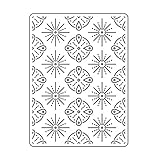 Vaessen Creative Prägeschablone Tribal 14,6 x 10,7 cm – Embossing Folder für Karten Basteln, Scrapbooking, Journaling – Wiederverwendbar, Präzise Ergebnisse, Für Stanzmaschinen