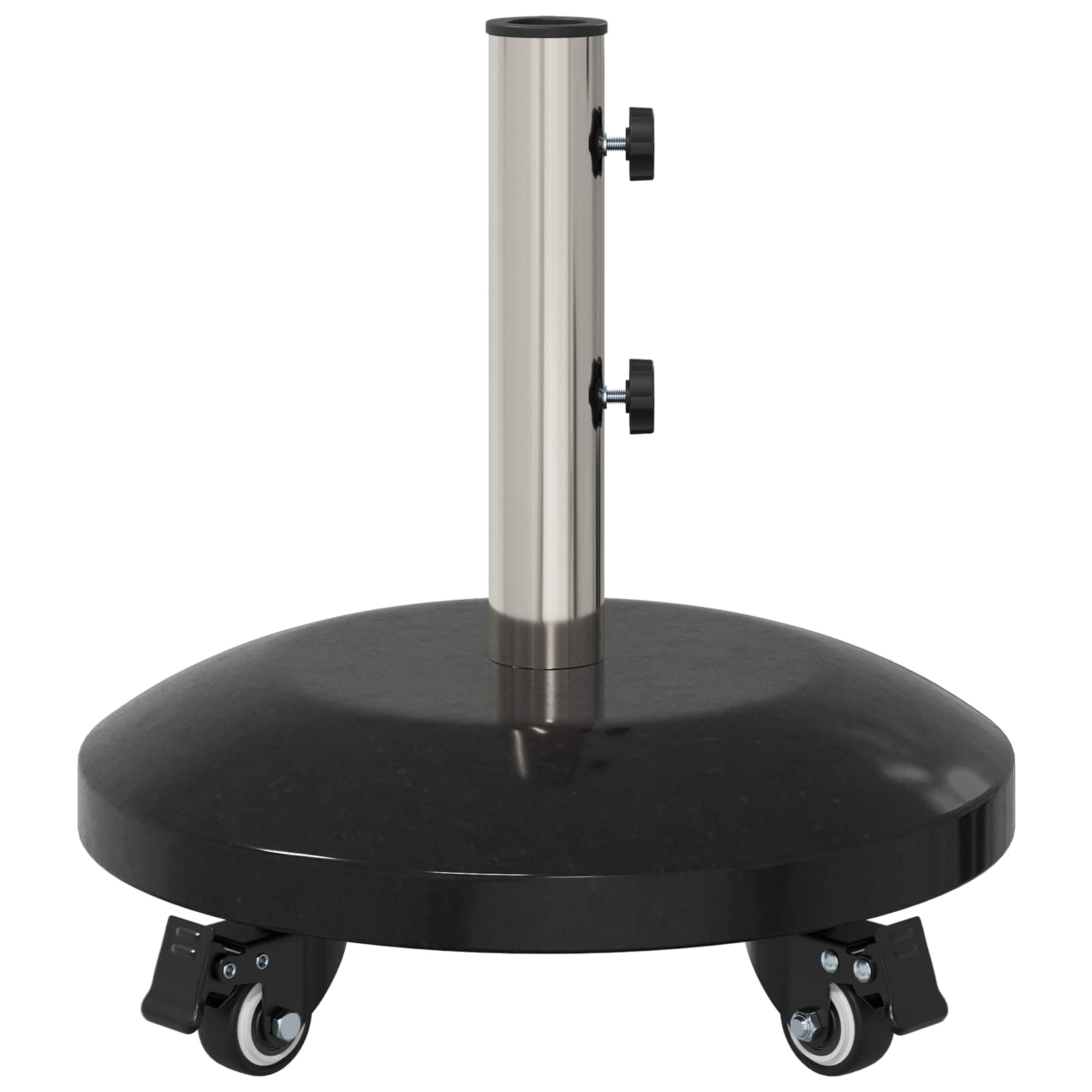 Base per ombrellone, 26,75 kg, nera, per aste da 40-50 mm