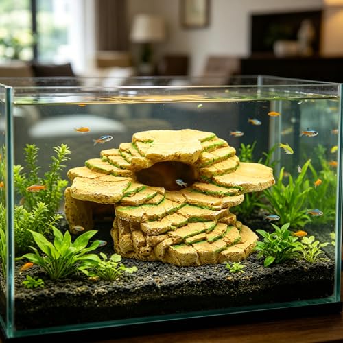 Plateforme pour aquarium stable pour éviter les chutes de vos reptiles