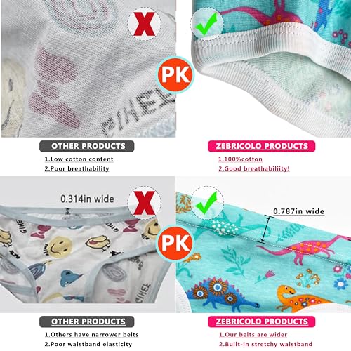 girls underwear,100% cotton, toddler girl underwear, panties for girls, 2-18Y（6&10 pcs Random pattern）3