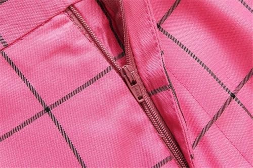 Men Plaid Suit Pants Slim Fit Straight Dress Trousers Business Office Wedding Formal Outfits2