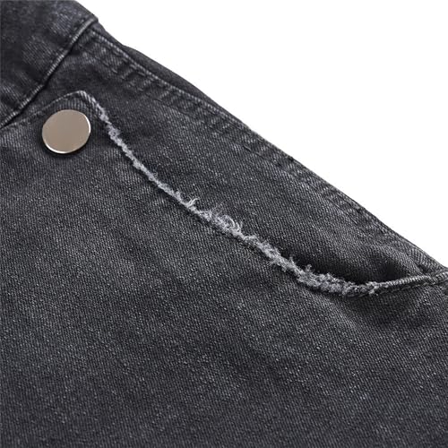 Men's Wide Leg Double-Front Jeans Fashion Casual Tapered Denim Jeans Relaxed Fit Washed Streetwear Jeans4