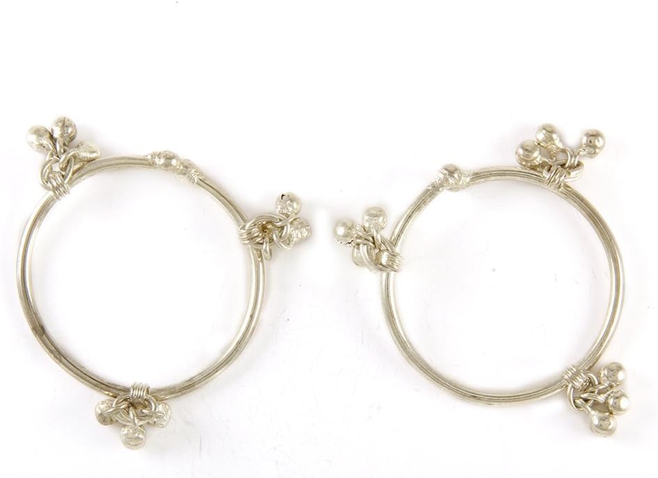 Womens Trendz Handmade Silver Plated anklet/Ghungroo Painjan for baby boy/Girls