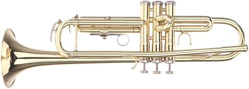 Miniatura 2 de summina Trompeta Bb B de latón plano exquisito con guantes de boquilla