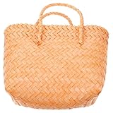 Garneck Bolso Mujer Retro de Plástico Resistente Bolso Hombro Estilo Cesta para Playa y Viaje Accesorio Elegante y Duradero para Verano