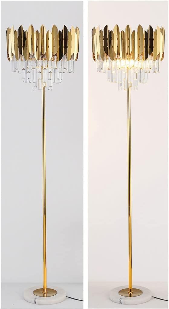 Lampa Podłogowa,Kryształowa Lampa Stojąca,Nowoczesna Lampa Podłogowa,Stojąca Lampa Led Do Czytania,Luksusowa Lampa Na Wysokim Słupie,Stabilna Lampa Do Czytania(35 Cm)