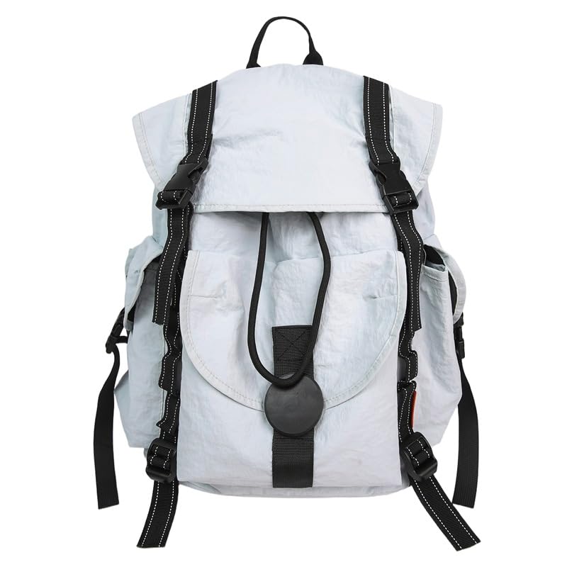 Outdoor Hiking Backpack Lightweight Large Capacity Travel Daypack with Water-Resistant Fabric for Trekking Camping Trips (Blue)