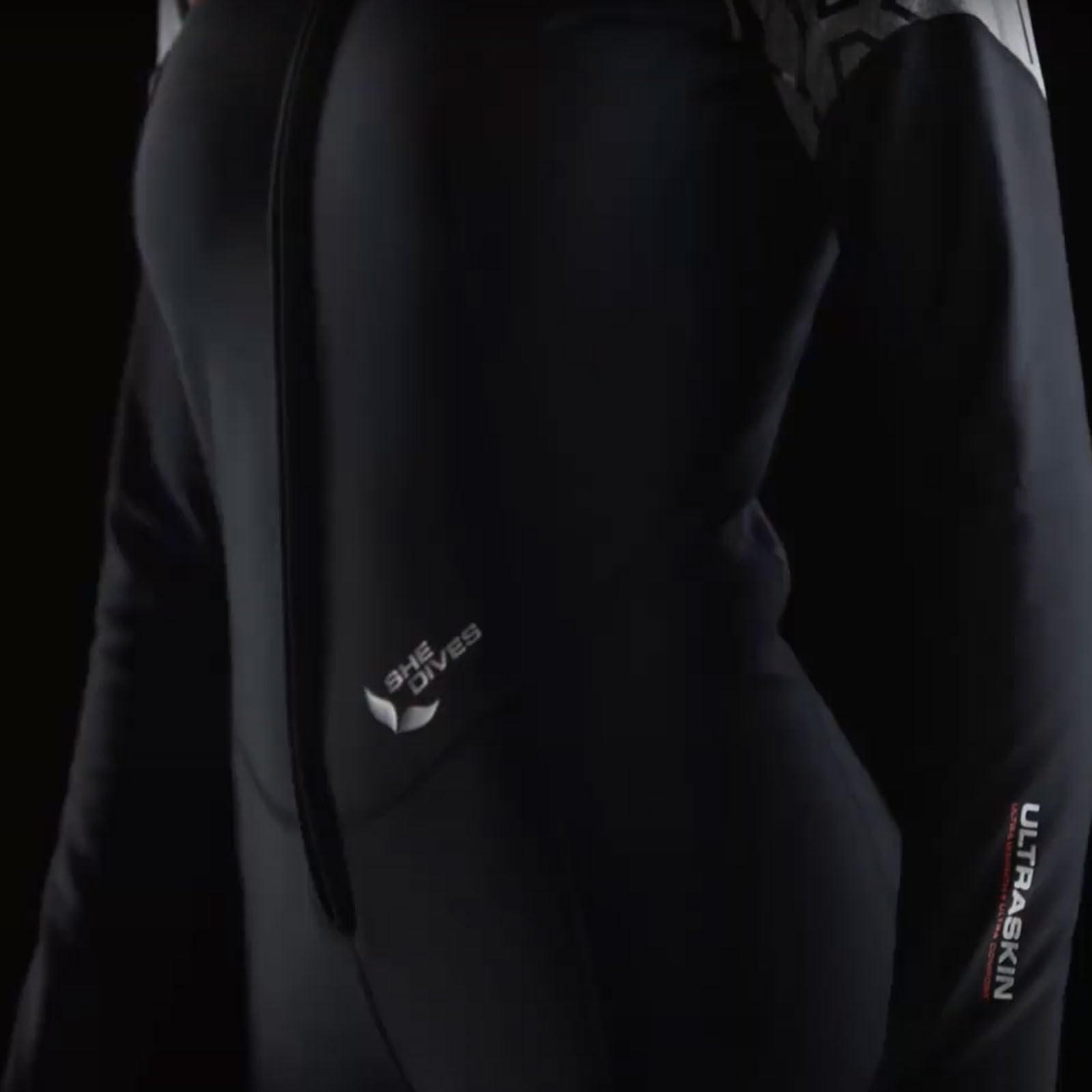 MARES Ultraskin - Steamer - She Dives - Traje Interior de una Pieza para Deportes acuáticos de una Sola Pieza, Manga Larga, Talla S