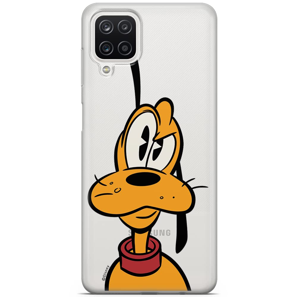 ERT GROUPmobile phone case for Samsung A12 / M12 original and officially Licensed Disney pattern Pluto 001 optimally adapted to the shape of the mobile phone, partially transparent