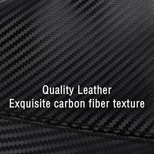 Image of Salior Dustproof Car Shift Knob Cover, Protects Gear Shift Knob & Decorate Car Interior,Universal Gear Shift Cover for Most Manual Transmission Car Truck SUV (Carbon Fiber Black)