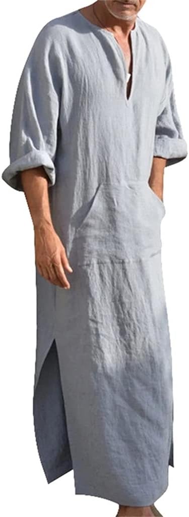 Bathrobe Men's Breathable Leisure Lengthen Plus Size Bathrobe Bathrobe Pajamas Home Furnishing Service