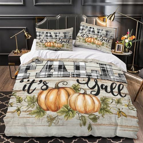 Housse de couette automne 140x200 microfibre 3D pour lit simple ado - 2