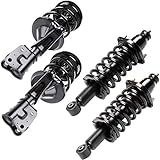 ECCPP Complete Struts Spring Assembly Front Rear Struts Shock Absorber Shock Struts Coil Spring Fit for Honda Civic 2001 2002 2003 2004 2005 1.3L 1.7L Hybrid Models Set of 4