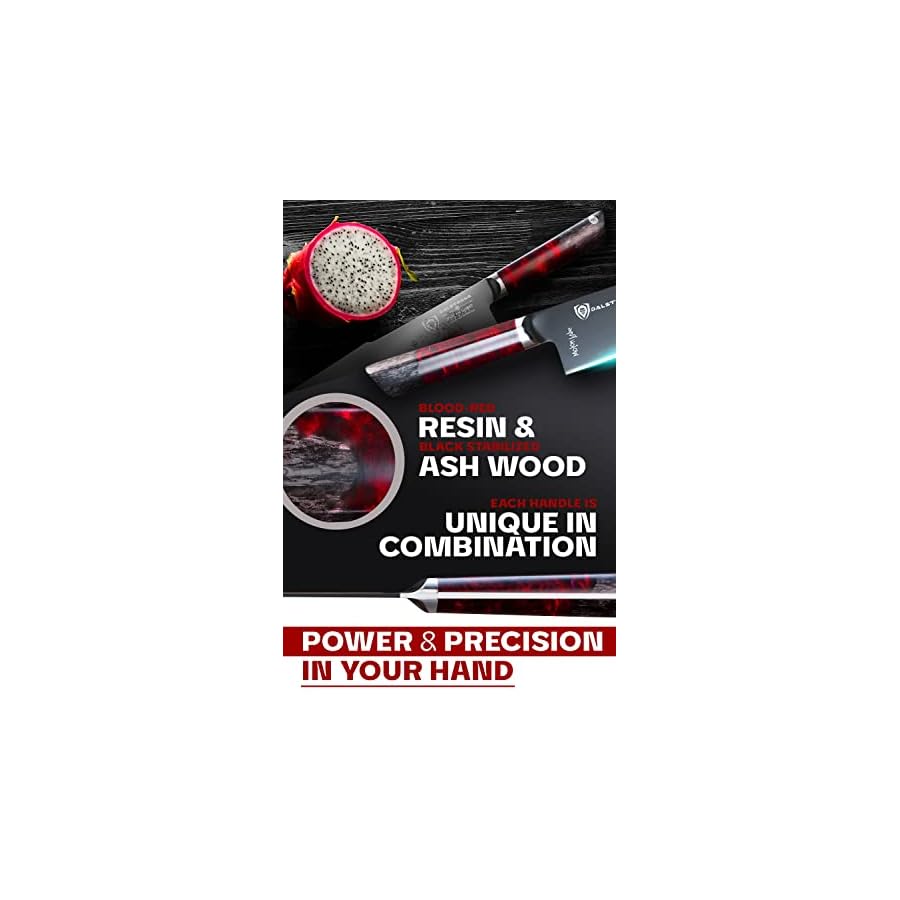 Dalstrong-Chef-Knife-95-inch-Spartan-Ghost-Series-Premium-American-Forged-S35VN-Powdered-Steel-Razor-Sharp-Kitchen-Knife-Chefs-Knife-Maple-Red-Resin-Handle-Sheath Dalstrong Chef Knife - 9.5 inch - Spartan Ghost Series - Premium American Forged S35VN Powdered Steel - Razor Sharp Kitchen Knife - Chef's Knife - Maple & Red Resin Handle - Sheath