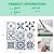 LONGKING Peel and Stick Backsplash Tile Stickers, Admiral Blue Geometric-Shaped Pattern Tile for Kitchen, Stick on Wall Tiles (10 Sheets)